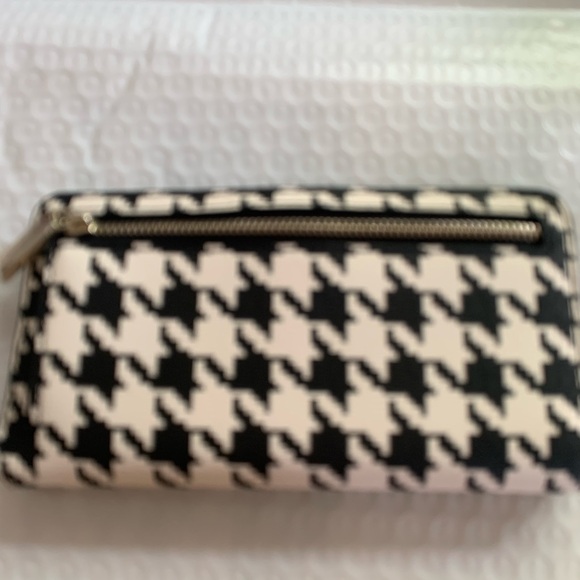 Kate Spade Houndstooth Black and White Wallet - Picture 2 of 3